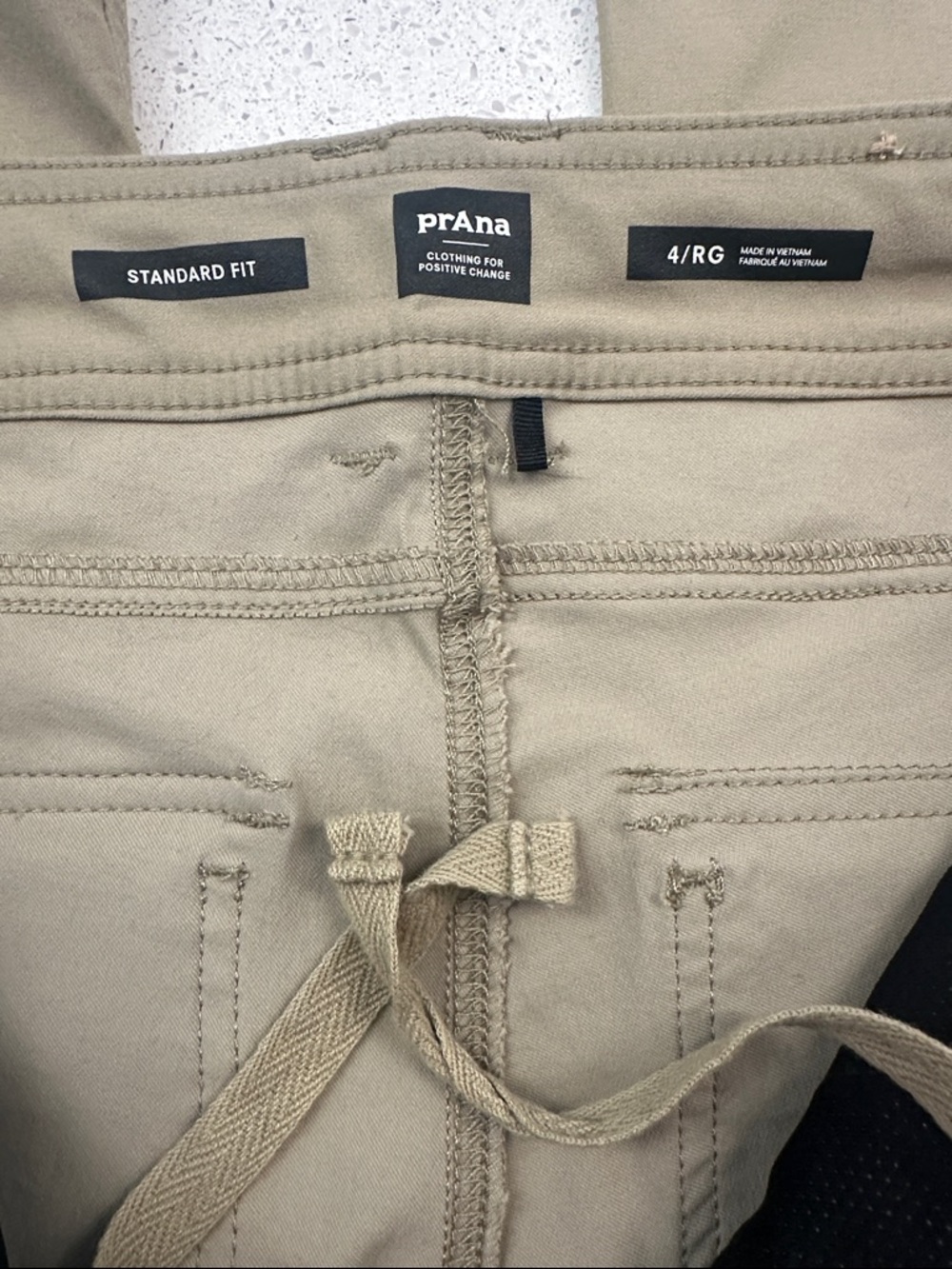 prAna Halle 2 Tan Performance Stretch Pants Size 4 - Picture 3 of 5